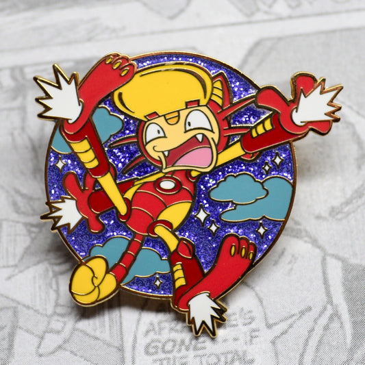 [Pokevengers] Iron Meow Enamel Pin
